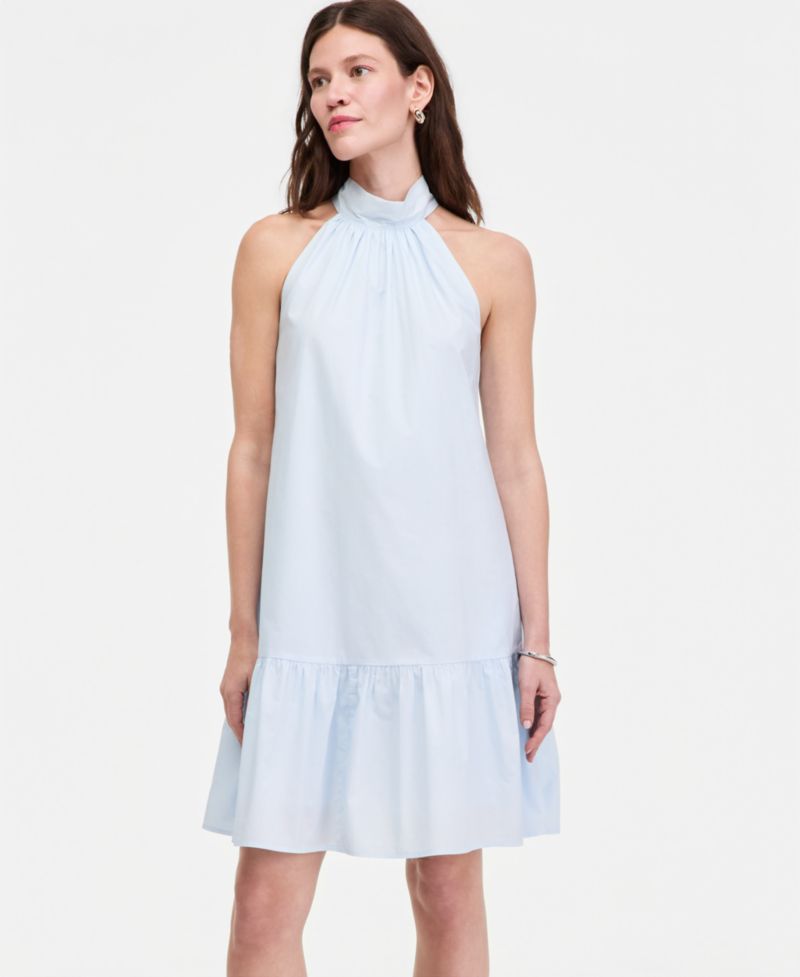 Women's Halter Bow-Back Mini Dress