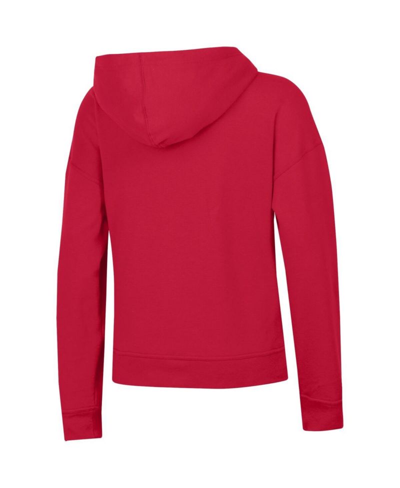 Women's Red New England Patriots Powerblend Hoodie