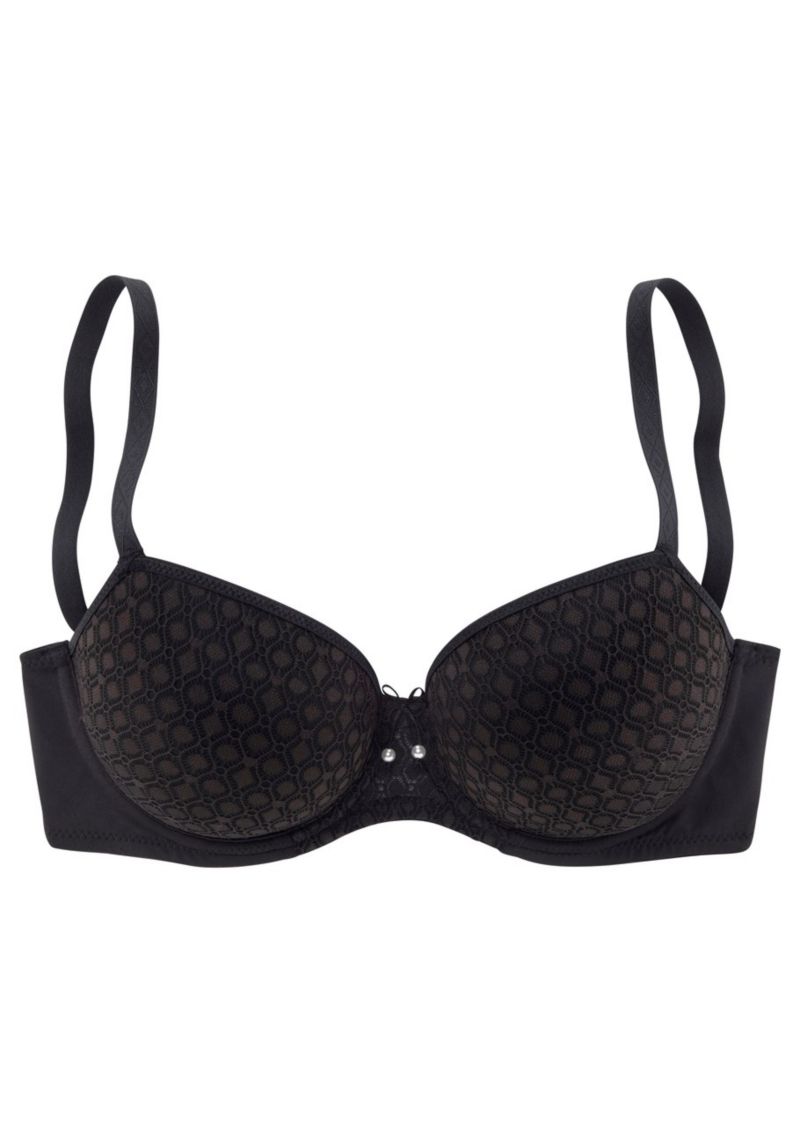 Women's Lace Detail Underwire Lightly Padded T-Shirt Bra