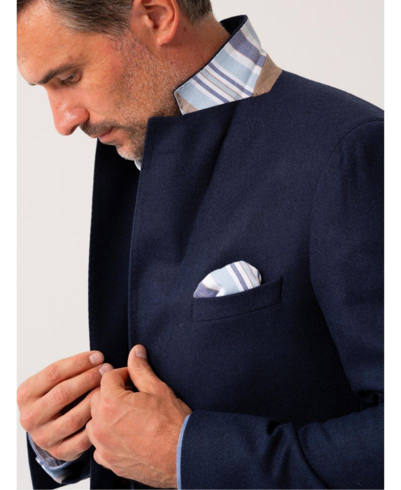 Men's Classic Wool and Cashmere Blend Blazer