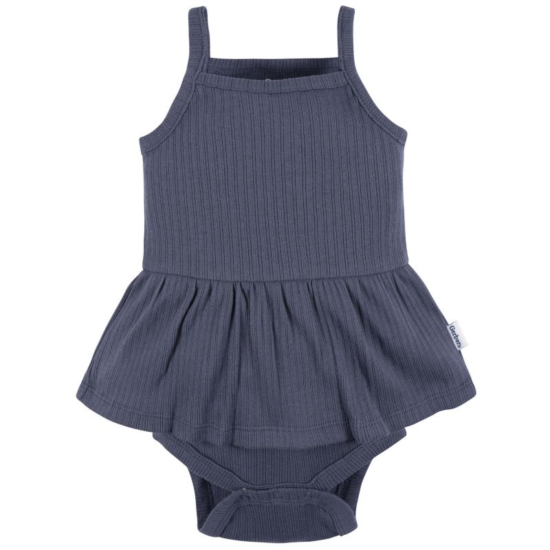 Baby Girls' 3-Pack Sleeveless Skirted Onesies Bodysuits, Winsome Orchid