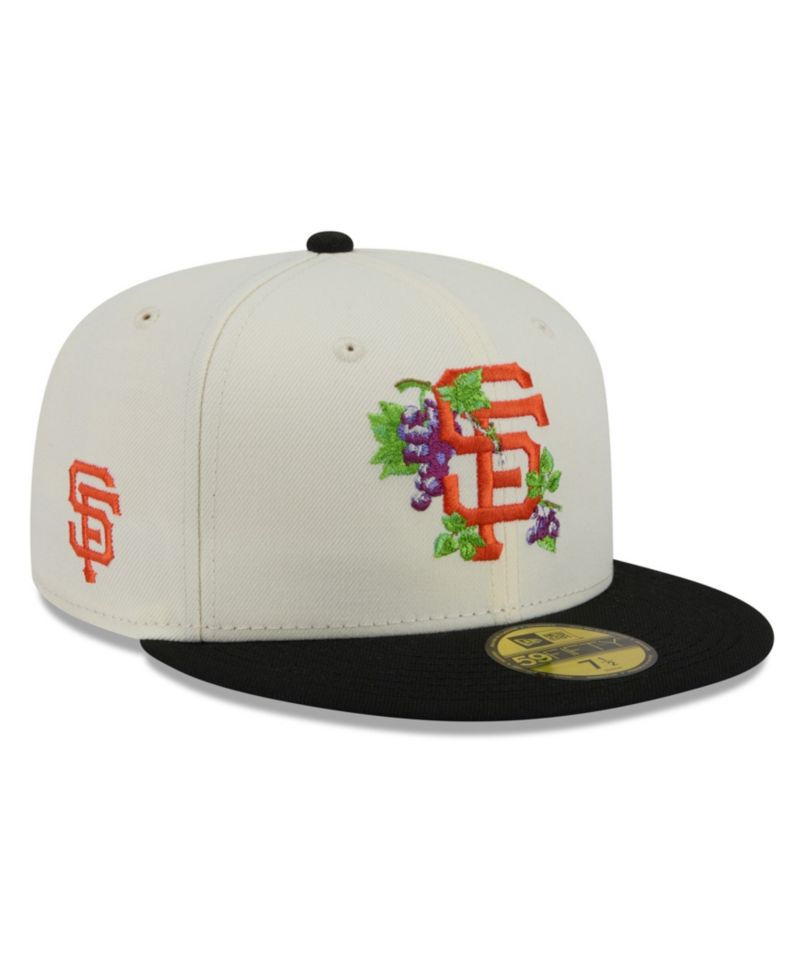Men's White/Black San Francisco Giants Blossom 59FIFTY Fitted Hat