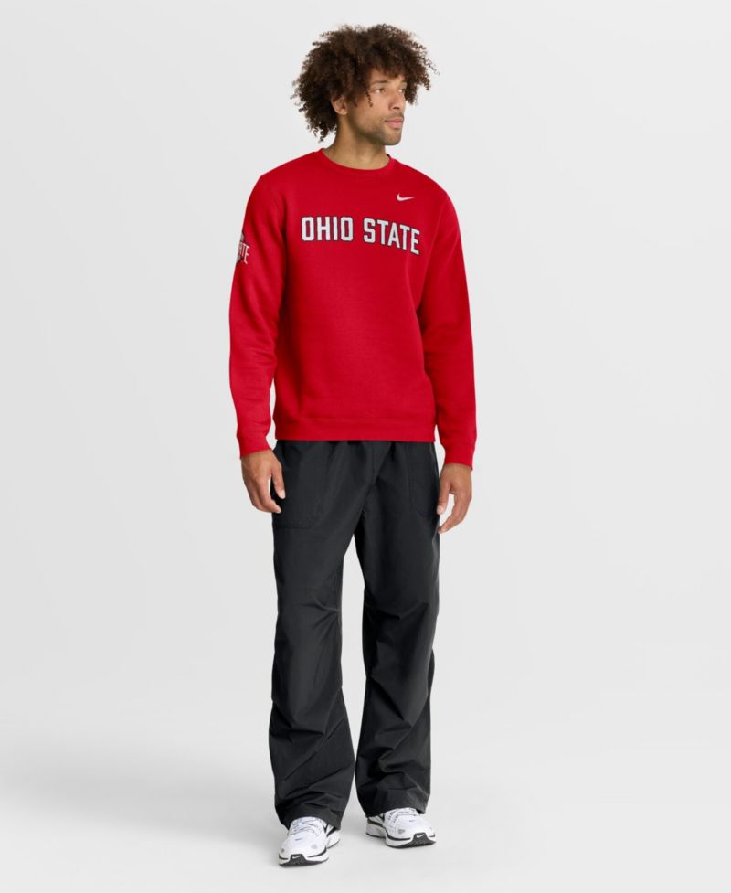 Men's Scarlet Ohio State Buckeyes 2026 Sideline Club Sweatshirt