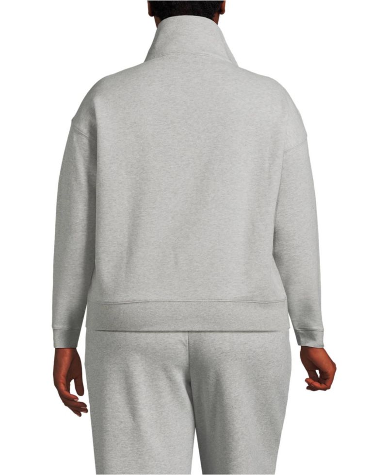 Plus Size Relaxed Serious Sweats Long Sleeve 1/2 Zip Sweatshirt