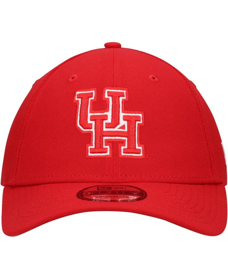 Men's Red Houston Cougars Team 9FORTY Adjustable Hat