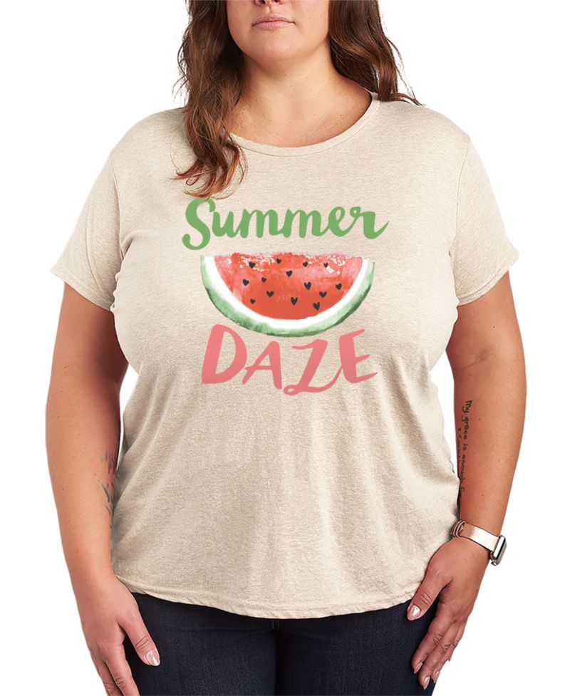 Juniors' Graphic Watermelon Summer T-Shirt