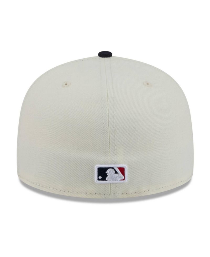 Men's White/Navy Boston Red Sox Blossom 59FIFTY Fitted Hat
