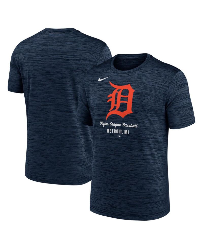 Men's Navy Detroit Tigers Velocity Performance T-Shirt