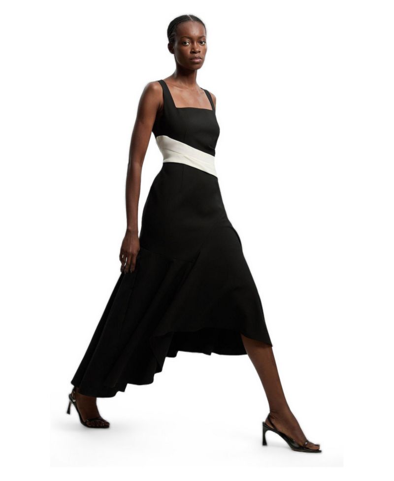 Women's Strappy Asymmetric Maxi Dress
