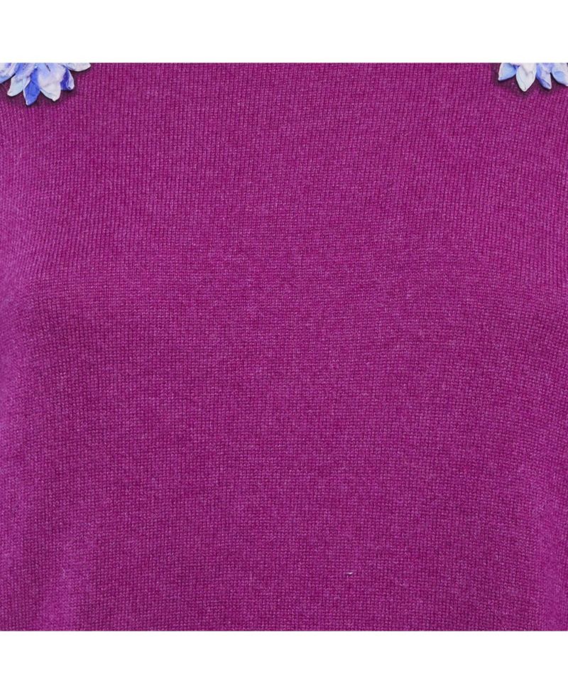 Women's Floral Applique Sweater