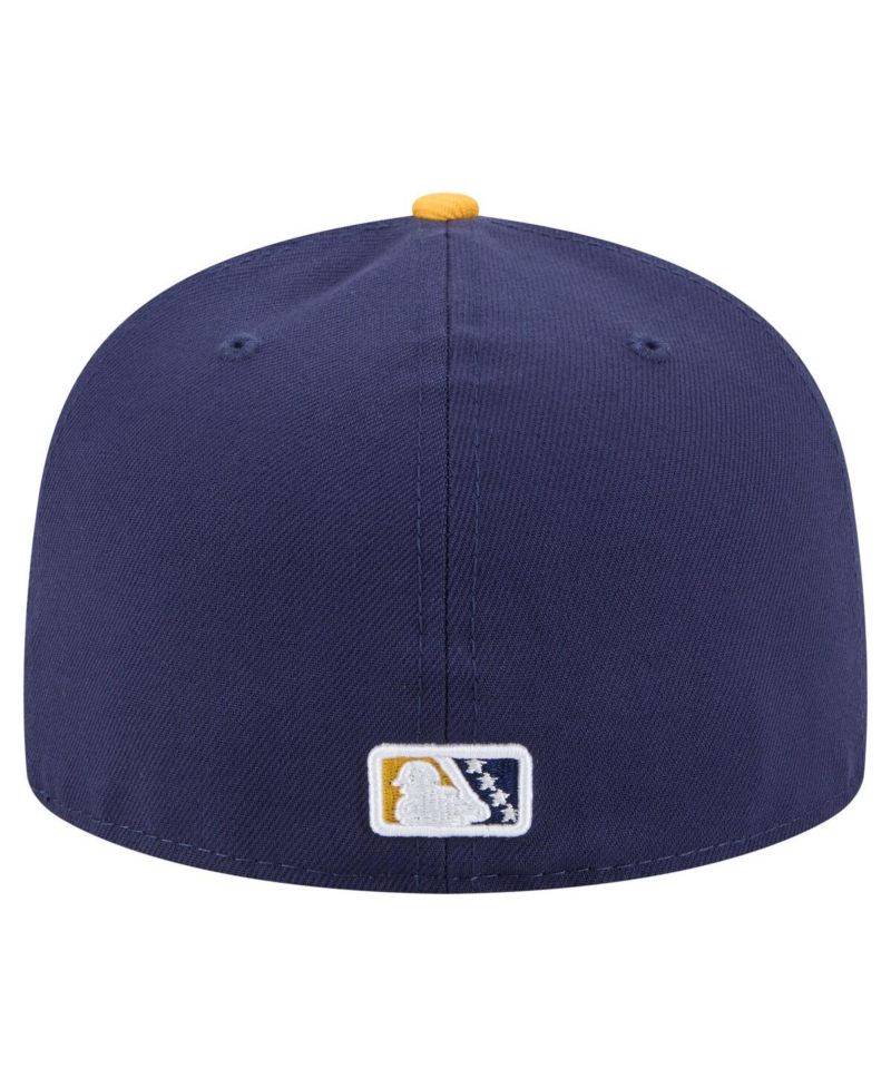 Men's Navy Brooklyn Cyclones Authentic Collection 59FIFTY Fitted Hat