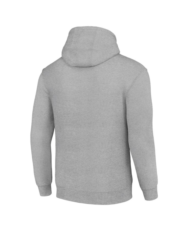 Men's and Women's Heather Gray Minnesota Vikings Logo Pullover Hoodie
