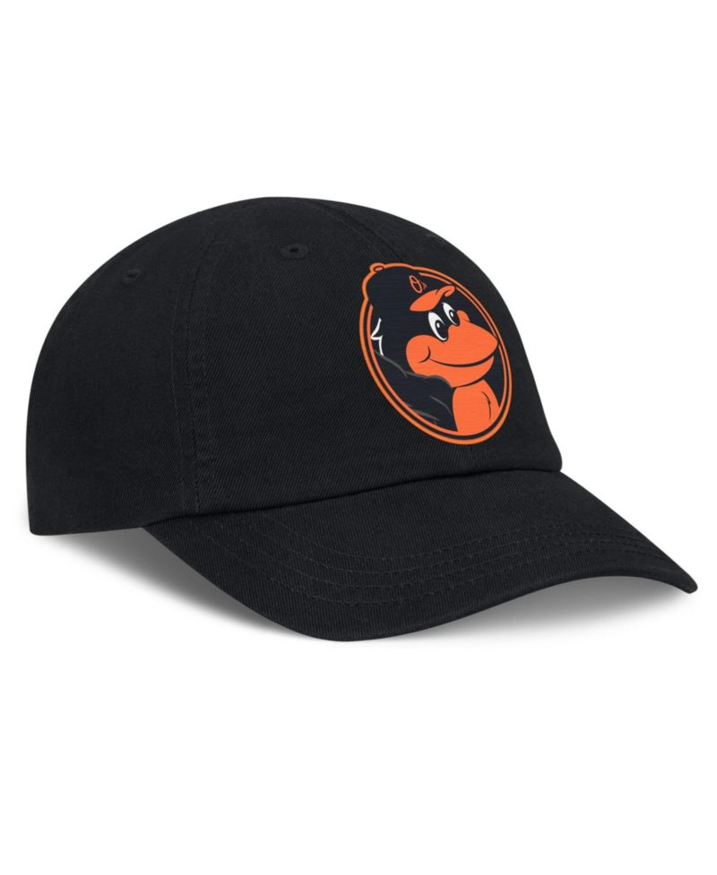 Baby Boys and Girls Black Baltimore Orioles Mascot Club Flex Hat