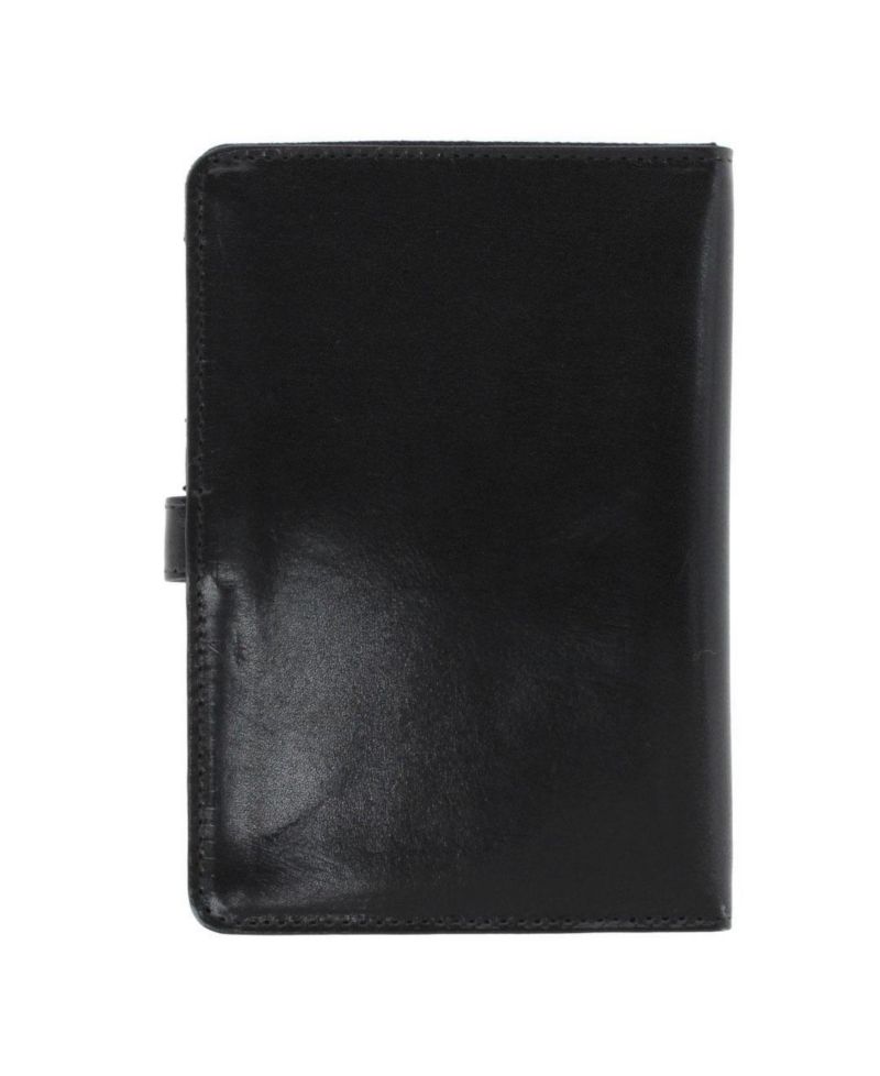 Men's Zaiden Italian Cortina Leather Snap Closure Passport Wallet