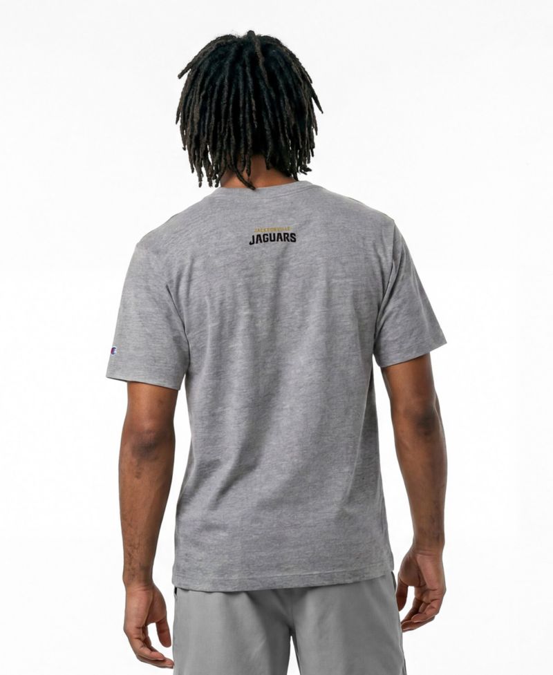 Men's Gray Jacksonville Jaguars Disney X Champion All Star T-Shirt