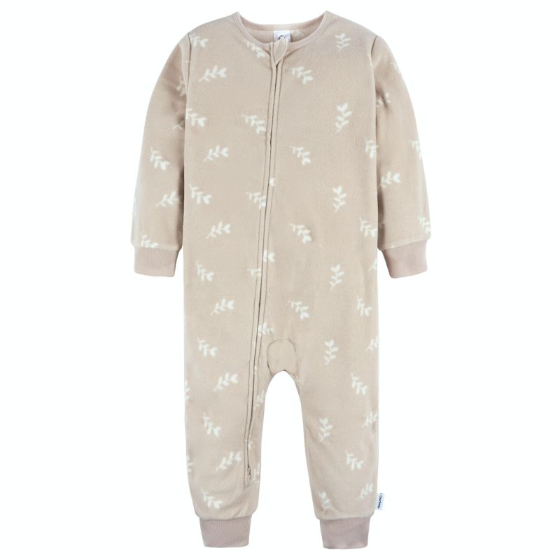 Baby Girls Footless Fleece Pajamas, 3-Pack