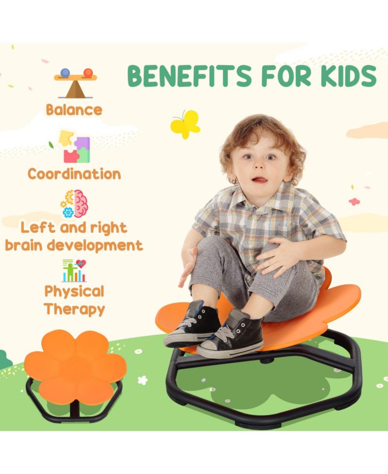 Sensory Spinning Chair, Flower Shaped Kids Swivel Chair for Autism