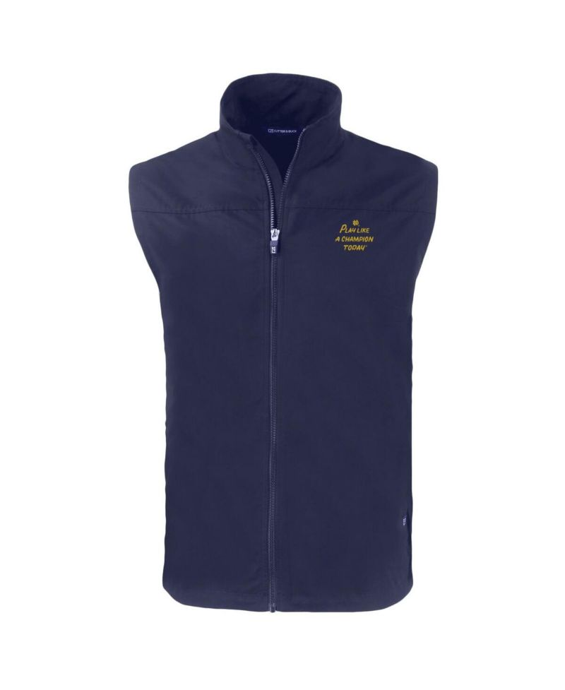 Men's Navy Notre Dame Fighting Irish Play Like A Champion Today Charter Eco Full-Zip Vest