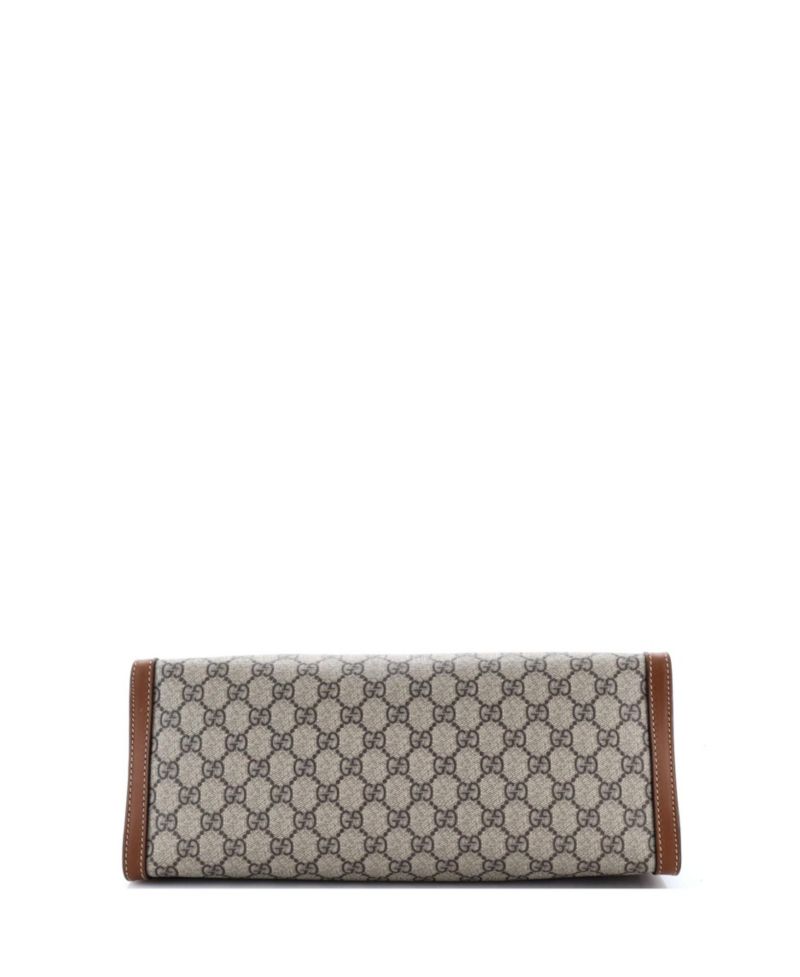 Medium Padlock Chain Tote GG Coated Canvas with Leather