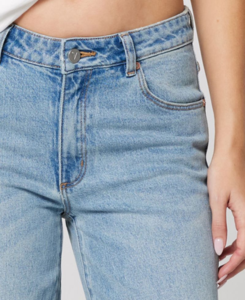 Women's Stevie Mid-Rise Wide-Leg Jeans