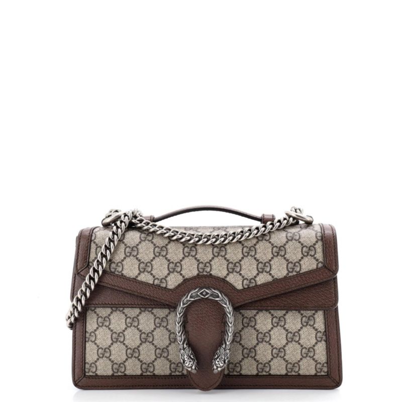 Small Dionysus Top Handle Chain Bag GG Coated Canvas