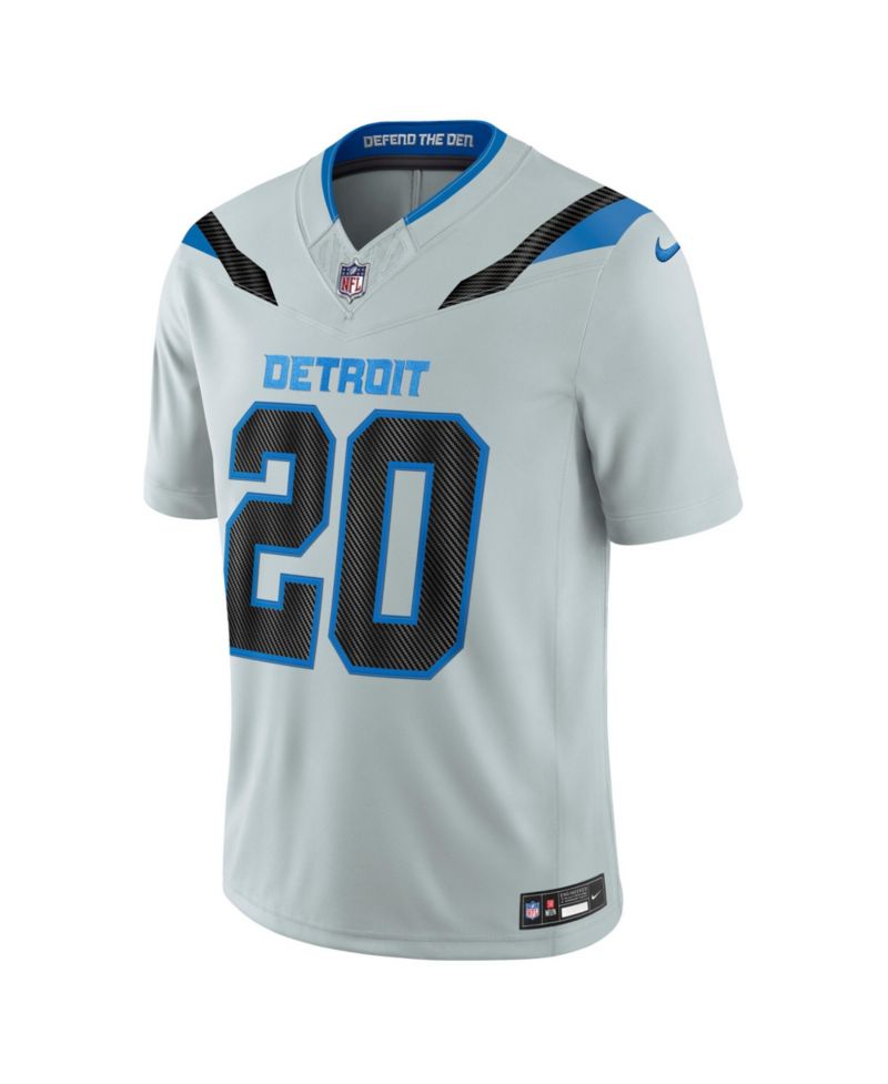 Men's Barry Sanders Silver Detroit Lions 2026 Rivalries Collection Vapor F.U.S.E Stitched Limited Jersey