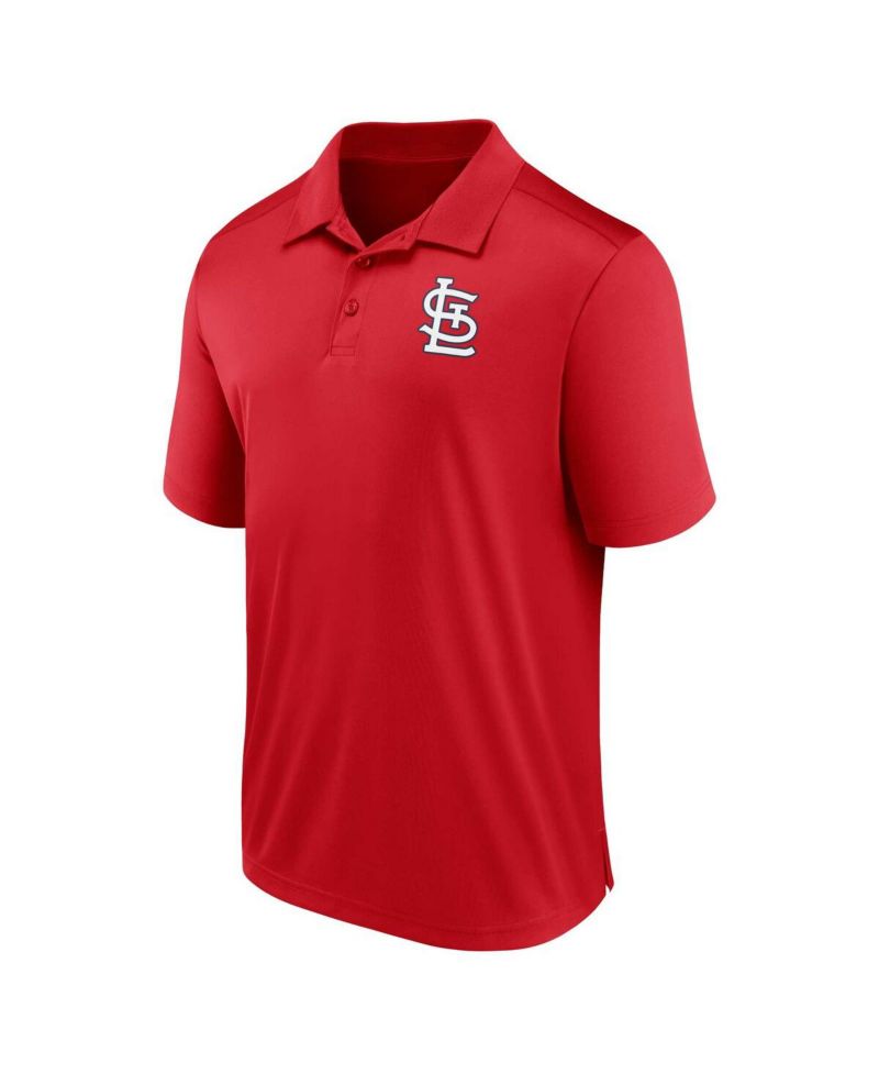 Men's Red St. Louis Cardinals Logo Polo Shirt