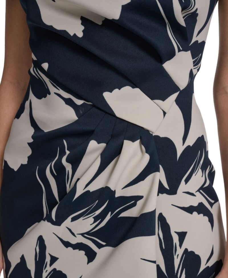 Women’s Square-Neck Sheath Midi Dress