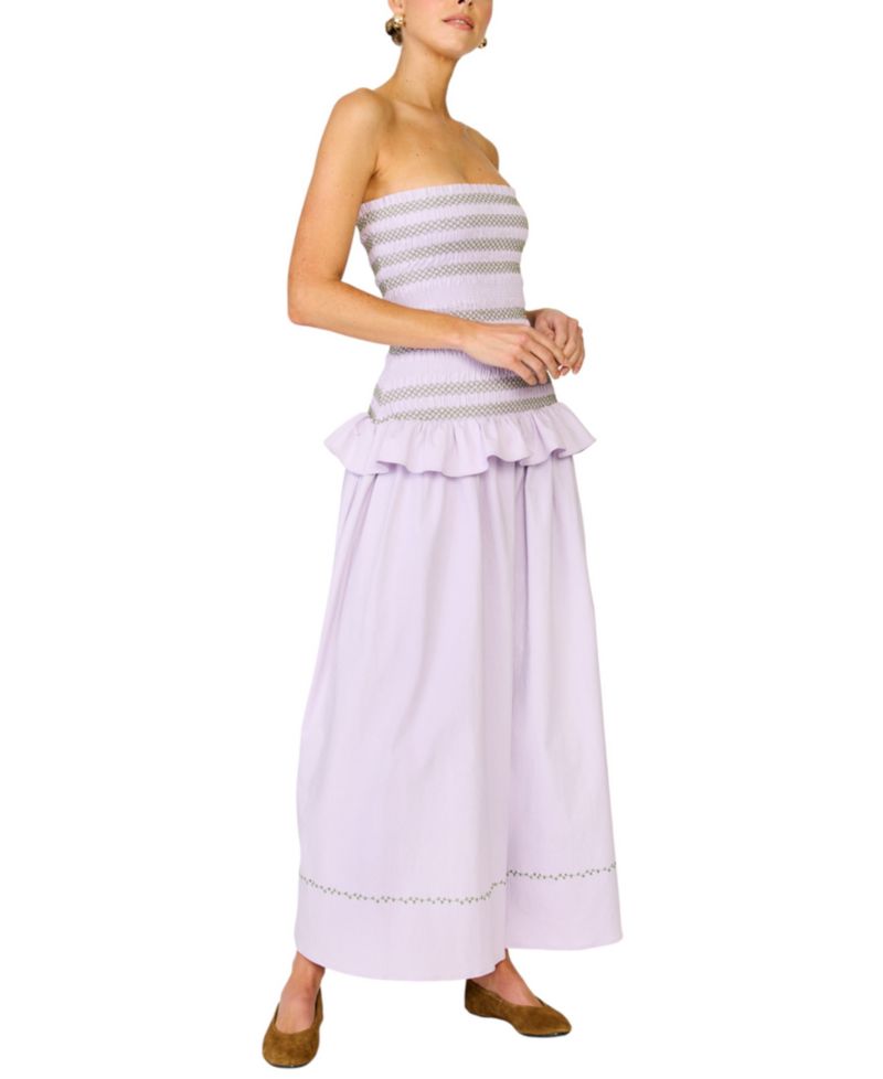 Women's Amnesia Strapless A-Line Maxi Dress