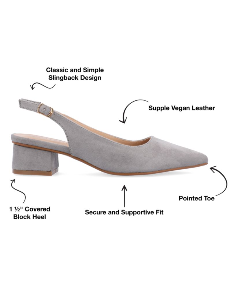 Women's Sylvia Block Heel Slingback Pumps