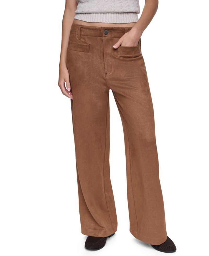 Women's High-Rise Wide-Leg Cropped Pants