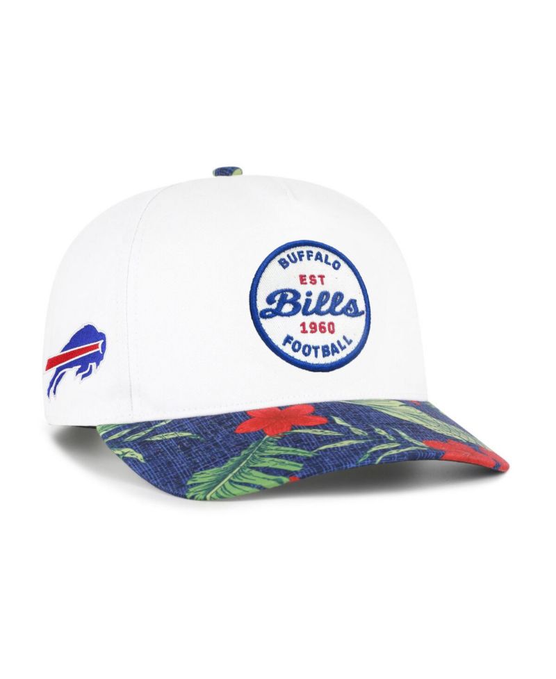 Men's White/Royal Buffalo Bills Beach Side Hitch Adjustable Hat