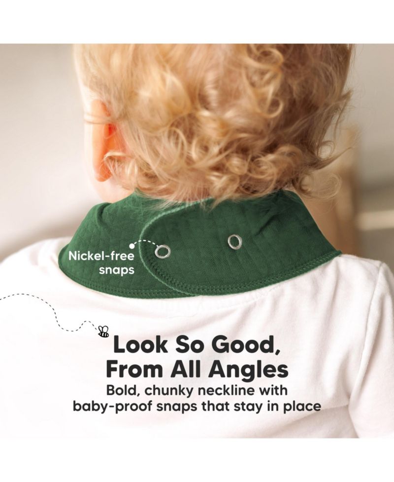 8pk Quin Bandana Bibs, Baby Bibs for Drooling and Teething, Cotton Drool Bibs for Baby Girl, Baby Boy
