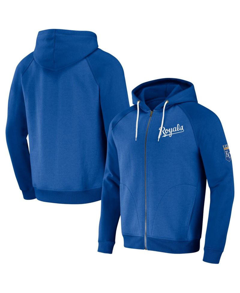 Men's Darius Rucker Collection by Royal Kansas City Royals Raglan Full-Zip Hoodie