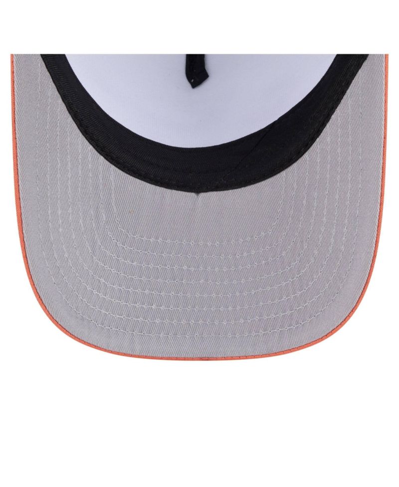Men's White/Orange San Francisco Giants Foodie A-Frame 9FIFTY Trucker Snapback Hat