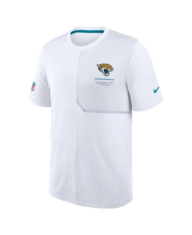 Men's White Jacksonville Jaguars Sideline UV Dri-FIT Coaches T-Shirt