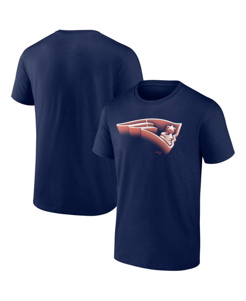 Men's Navy New England Patriots Chrome Dimension T-Shirt