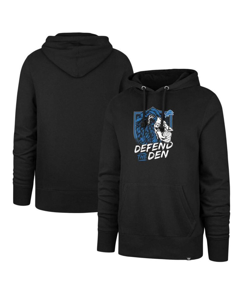 Men's Black Detroit Lions Regional Headline Hoodie