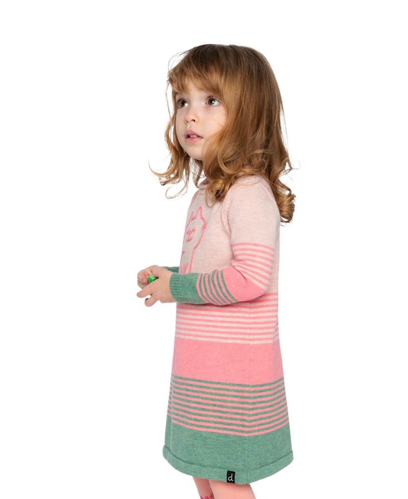 Baby Girls (12M-24M) Knitted Stripe Dress