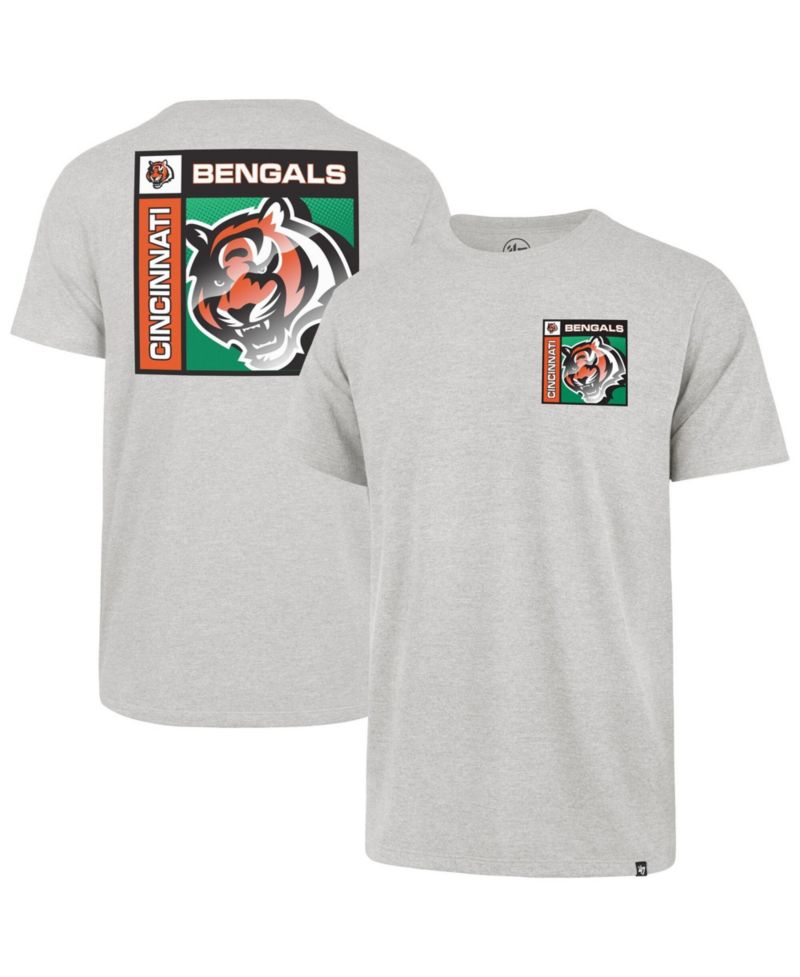 47 Brand Men's Gray Cincinnati Bengals Chrome Plate Franklin T-Shirt