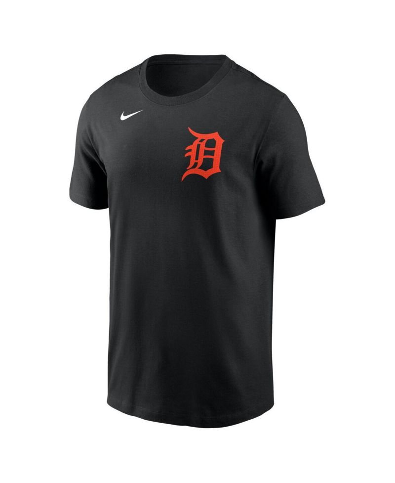 Men's Riley Greene Black Detroit Tigers Fuse Name & Number T-Shirt