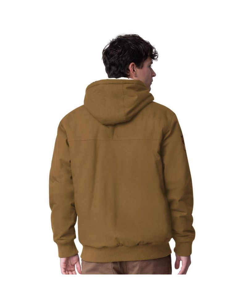 Men's Tan New York Rangers Build Up Full-Zip Hoodie Jacket