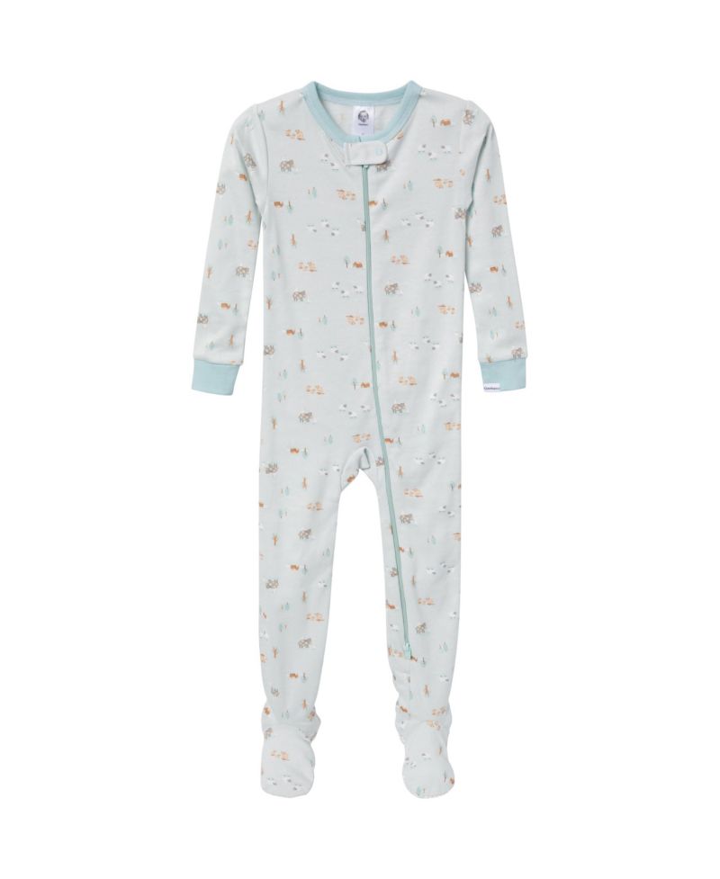 Baby Boys Snug Fit Footed Sleep & Play, 2-Pack, Farm