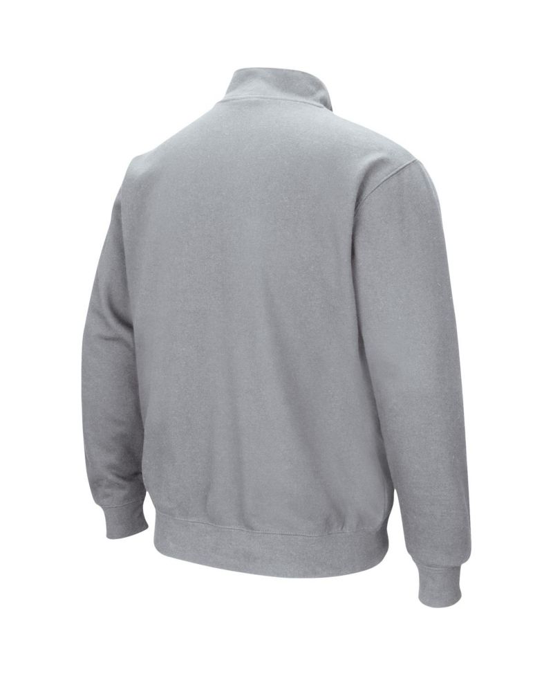Men's Heathered Gray Marquette Golden Eagles Tortugas Team Logo Quarter-Zip Jacket