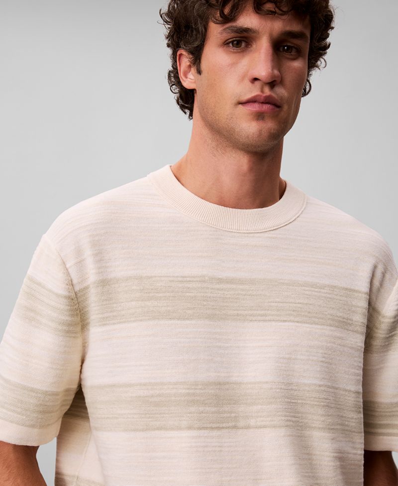 Men's Horizontal Stripe Short-Sleeve T-Shirt