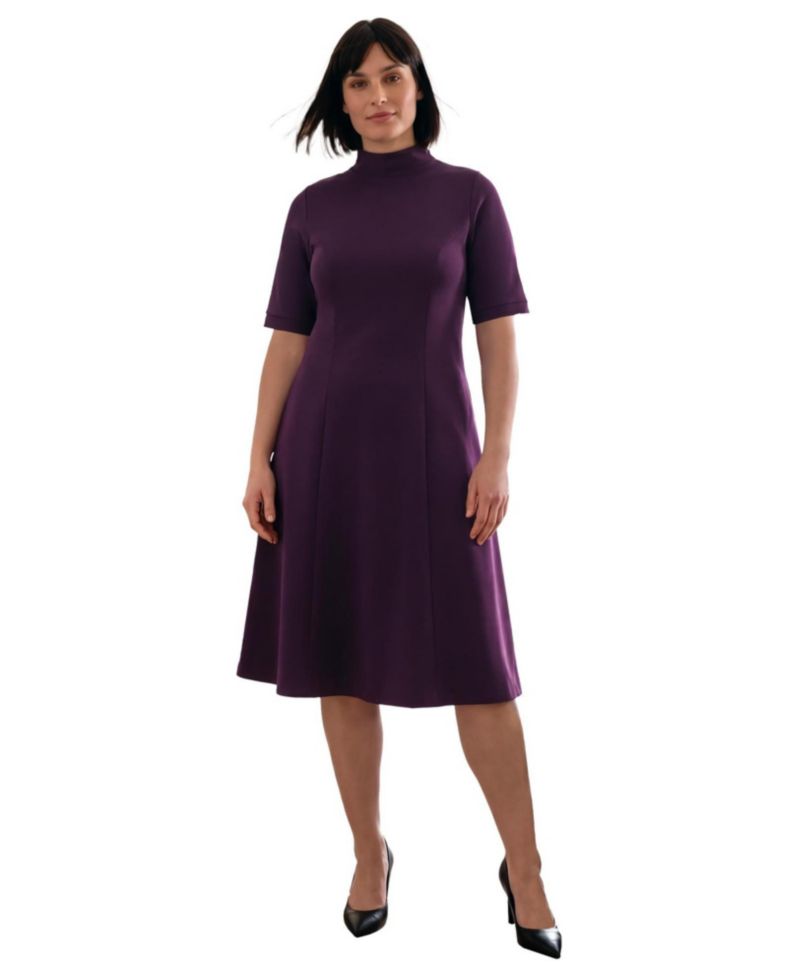 Women's Ponte Fit and Flare Dress