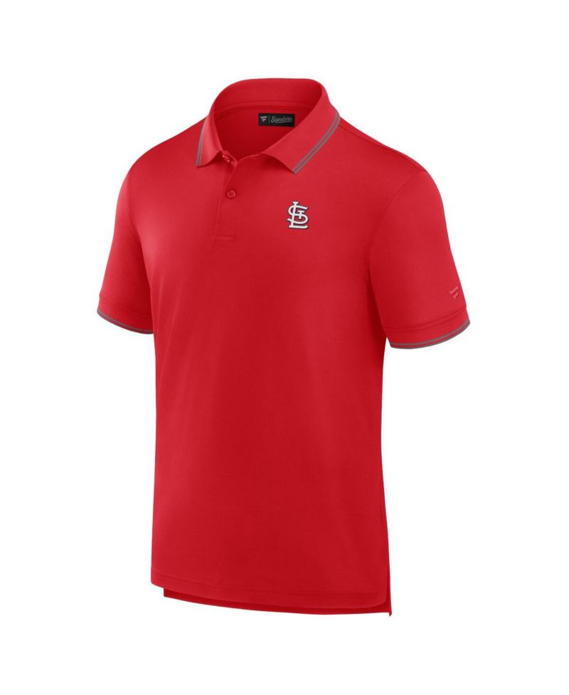 Men's Red St. Louis Cardinals Pique Polo Shirt