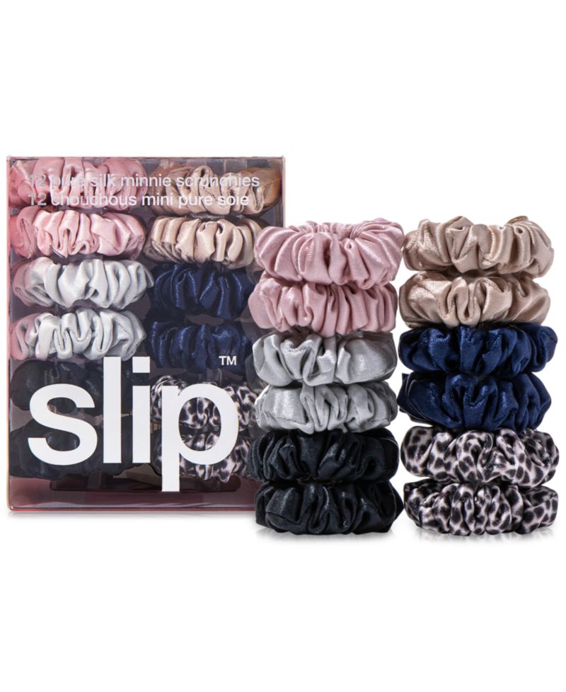 12-Pc. Pure Silk Minnie Scrunchies Classic Set