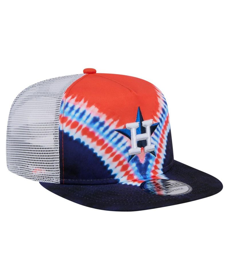 Men's Houston Astros Tie-Dye Golfer Trucker Adjustable Hat