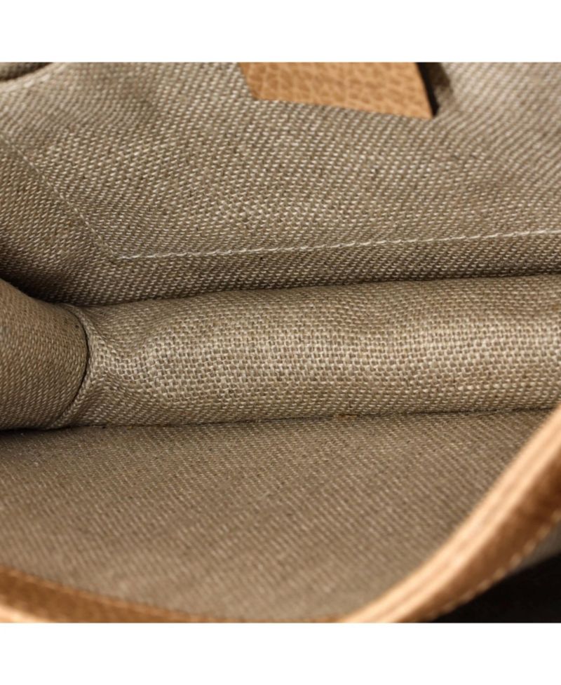 Small Interlocking Shoulder Bag Leather